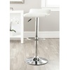Safavieh Home Collection Kemonti White Adjustable Swivel Gas Lift 22.4-30.9-inch Bar Stool(White)