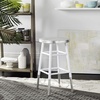 Safavieh Home Collection Kenzie Grey and Silver 24-inch Counter Stool(White / Silver)