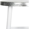 Safavieh Home Collection Kenzie White and Silver 30-inch Bar Stool(White / Silver)