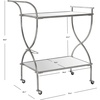 Safavieh Home Collection Lucretius Silver Bar Cart(Silver / Mirror)