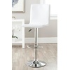 Safavieh Home Collection Magda White Adjustable Swivel Gas Lift 23.2-29.5-inch Bar Stool(White)