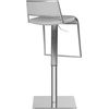 Safavieh Home Collection Natania Grey Leather Adjustable Gas Lift 28.7-38.6-inch Bar Stool(Grey)
