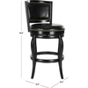 Safavieh Home Collection Pasquale Walnut 29-inch Bar Stool(Black)