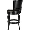 Safavieh Home Collection Pasquale Walnut 29-inch Bar Stool(Black)