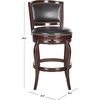 Safavieh Home Collection Pasquale Walnut 29-inch Bar Stool(Sierra/Brown)