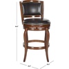 Safavieh Home Collection Pasquale Walnut 29-inch Bar Stool(Walnut/Brown)