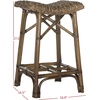 Safavieh Home Collection Ramiro Natural Brown Wicker Barstool