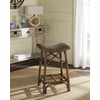 Safavieh Home Collection Ramiro Natural Brown Wicker Barstool