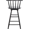Safavieh Home Collection Ray Farmhouse Black Spindle Solid Wood 25-inch Swivel Counter Stool(Black)