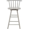 Safavieh Home Collection Ray Farmhouse Black Spindle Solid Wood 25-inch Swivel Counter Stool(Grey)
