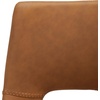 Safavieh Home Collection Raylee Cognac Brown Faux Leather/Black 26-inch Counter Stool