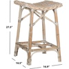 Safavieh Home Collection Rayna Natural Washed Wicker Barstool