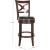 Safavieh Home Collection Santino Sierra Brown 29-inch Bar Stool(Sierra/Brown)
