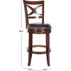 Safavieh Home Collection Santino Sierra Brown 29-inch Bar Stool(Sierra/Brown)