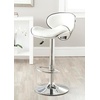 Safavieh Home Collection Shambi White Adjustable Swivel Gas Lift 24-30.1-inch Bar Stool(White)