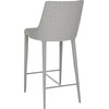 Safavieh Home Collection Summerset Mid-Century Modern White Counter Stool(Grey Linen)