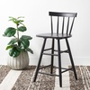Safavieh Home Collection Tally Farmhouse Black Spindle Solid Wood 25-inch Counter Stool(Black)