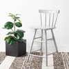 Safavieh Home Collection Tally Farmhouse Black Spindle Solid Wood 25-inch Counter Stool(Grey)