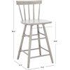 Safavieh Home Collection Tally Farmhouse Black Spindle Solid Wood 25-inch Counter Stool(Grey)