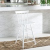 Safavieh Home Collection Tally Farmhouse Black Spindle Solid Wood 25-inch Counter Stool(White)