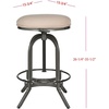 Safavieh Home Collection Wildomar Tan Swivel Stool(Beige)