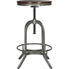 Safavieh Home Collection Wildomar Tan Swivel Stool(Burnt / Oak)