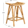 Safavieh Leda Counter Stool White/Grey(Brown)