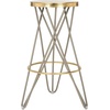 Safavieh Lorna Bar Stool, Beige/Gold(Beige / Gold)