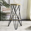 Safavieh Lorna Bar Stool, Beige/Gold(Black / Gold)