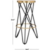 Safavieh Lorna Bar Stool, Beige/Gold(Black / Gold)