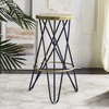 Safavieh Lorna Bar Stool, Beige/Gold(Navy / Gold)