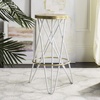 Safavieh Lorna Bar Stool, Beige/Gold(White / Gold)