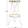 Safavieh Lorna Bar Stool, Beige/Gold(White / Gold)