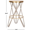 Safavieh Lorna Counter Bar Stool, Black/Gold(Beige / Gold)