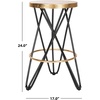 Safavieh Lorna Counter Bar Stool, Black/Gold(Black / Gold)