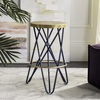 Safavieh Lorna Counter Bar Stool, Black/Gold(Navy / Gold)