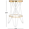 Safavieh Lorna Counter Bar Stool, Black/Gold(White / Gold)