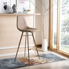Safavieh Mathison Bar Stool, Taupe/Copper(Brown / Copper)