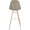 Safavieh Mathison Bar Stool, Taupe/Copper(Taupe / Copper)