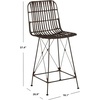 Safavieh Minerva Counter Stool, Brown/Black(Brown / Black)