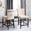 Safavieh Taylor Counter Stool, Brown/Espresso(Beige / Espresso)