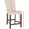 Safavieh Taylor Counter Stool, Brown/Espresso(Beige / Espresso)
