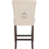 Safavieh Taylor Counter Stool, Brown/Espresso(Beige / Espresso)