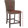 Safavieh Taylor Counter Stool, Brown/Espresso(Brown / Espresso)