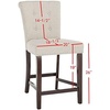 Safavieh Taylor Counter Stool, Brown/Espresso(Light Grey / Espresso)