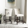 Safavieh Taylor Counter Stool, Brown/Espresso(Light Grey / Espresso)
