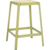 SAFAVIEH Home Collection Palmyra Green/Natural 24-inch Seat Height Counter Stool for Kitchen Island Breakfast Nook