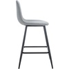 SAFAVIEH Home Collection Travis Dark Grey/Black 24-inch Kitchen Breakfast Nook Dining Pub Bar Stool