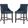 Navy / Espresso - Chrome Nail Heads
