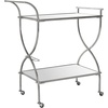 Safavieh Home Collection Lucretius Silver Bar Cart(Silver / Mirror)